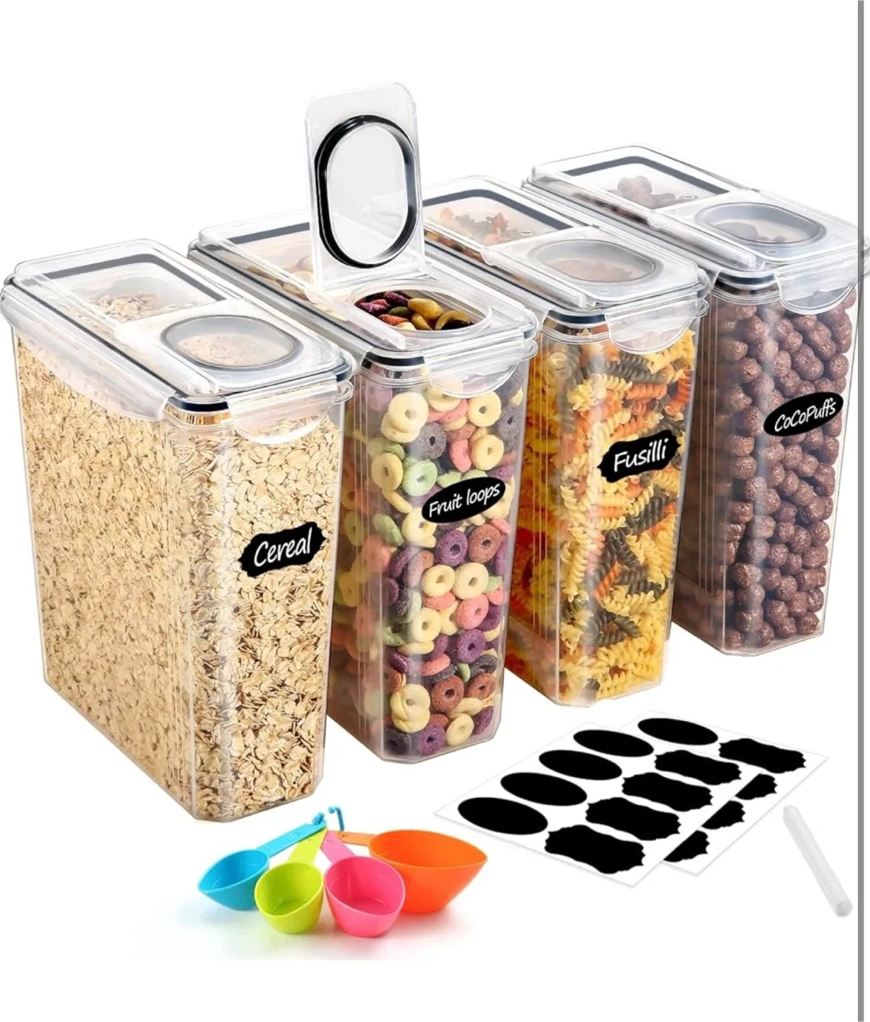 Airtight Storage Containers Set 4PCS (3.7L/125oz) image indicator(3)