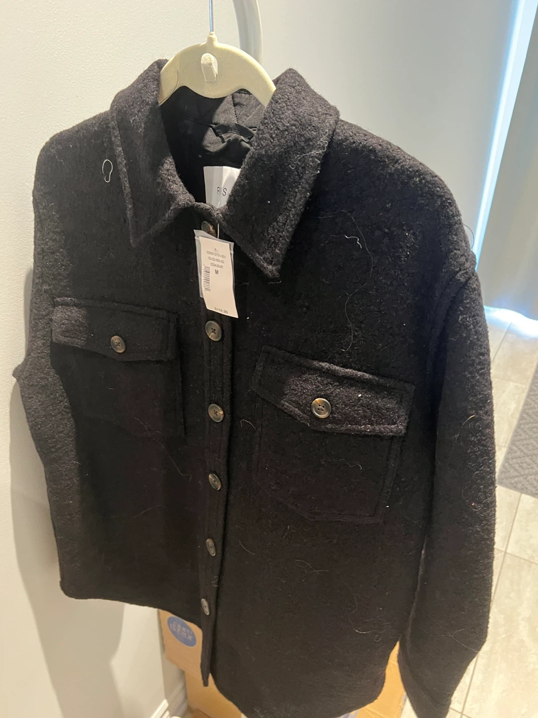 NWT! Ricki's Black Wool Blend Jacket - Size L