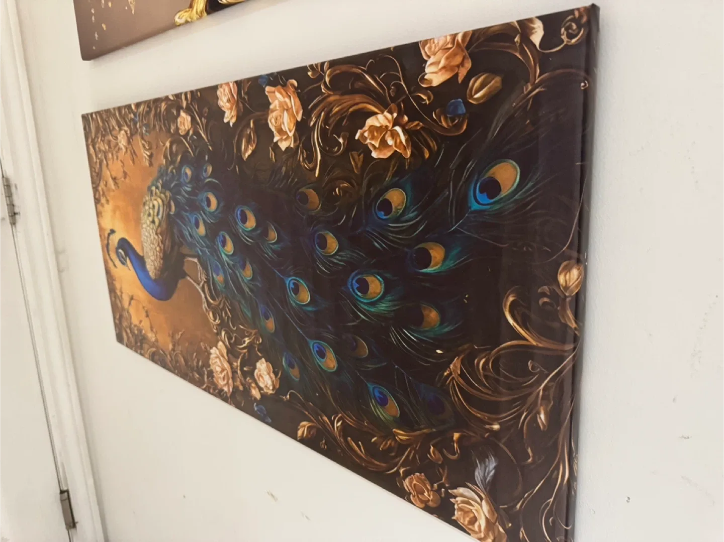 Canvas Wall Art - Tree and Peacock image indicator(2)
