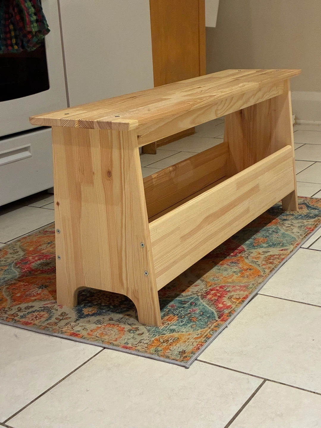 Wooden Entryway Bench