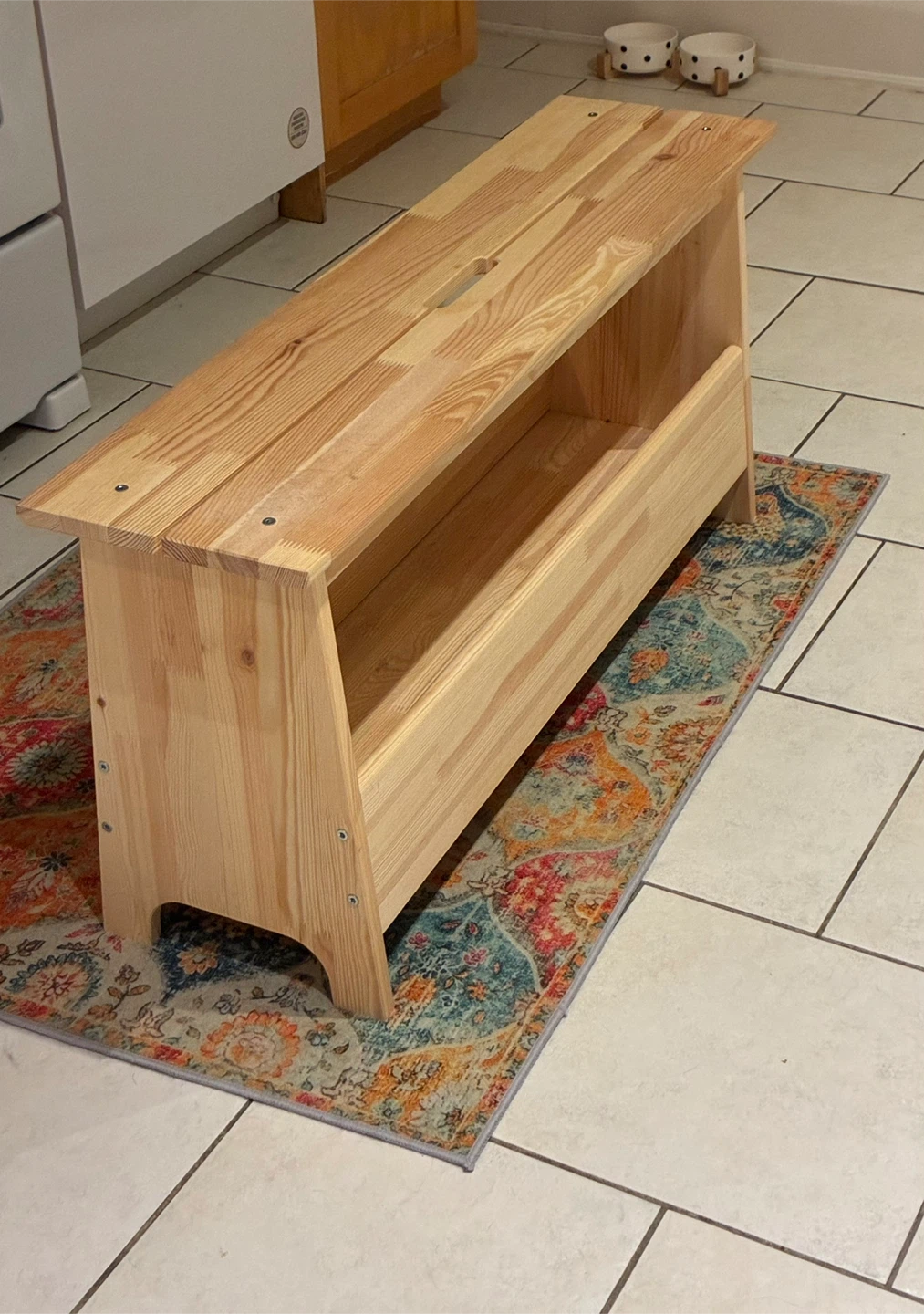 Wooden Entryway Bench - photo 2