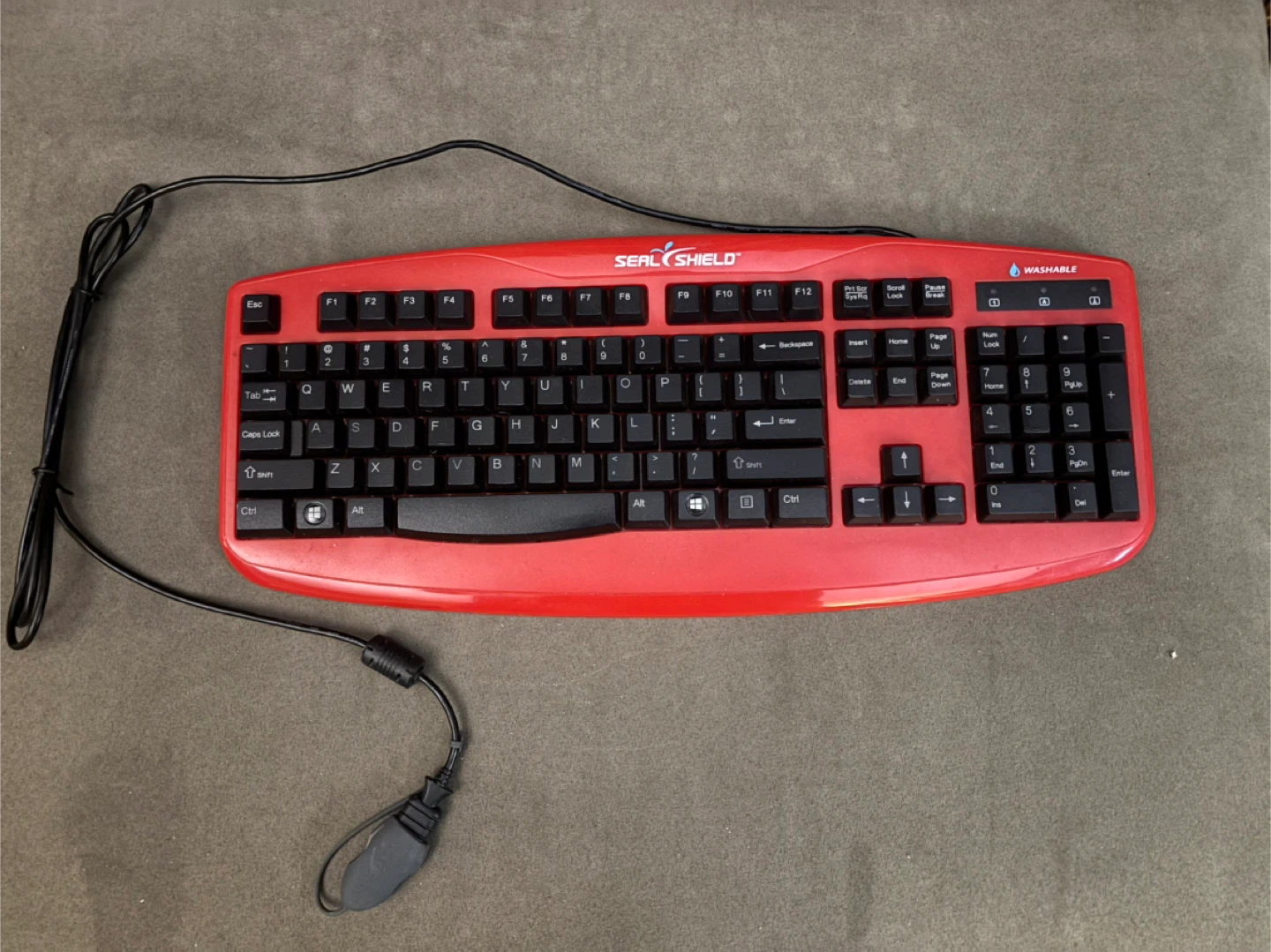 Seal Shield STK503RED Medical Grade Waterproof Keyboard RED