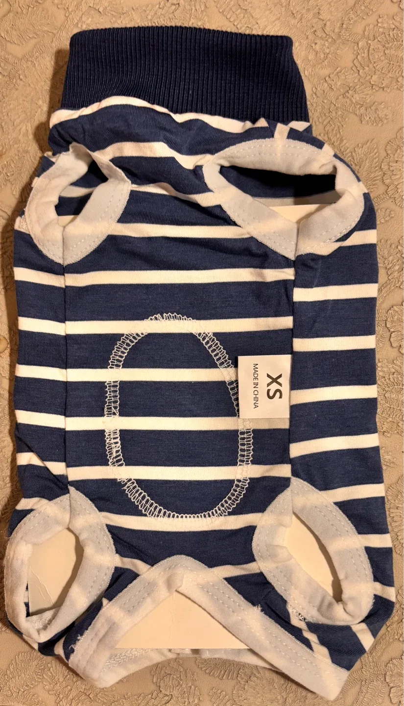 Striped Dog Onesie - Size XS thumbnail