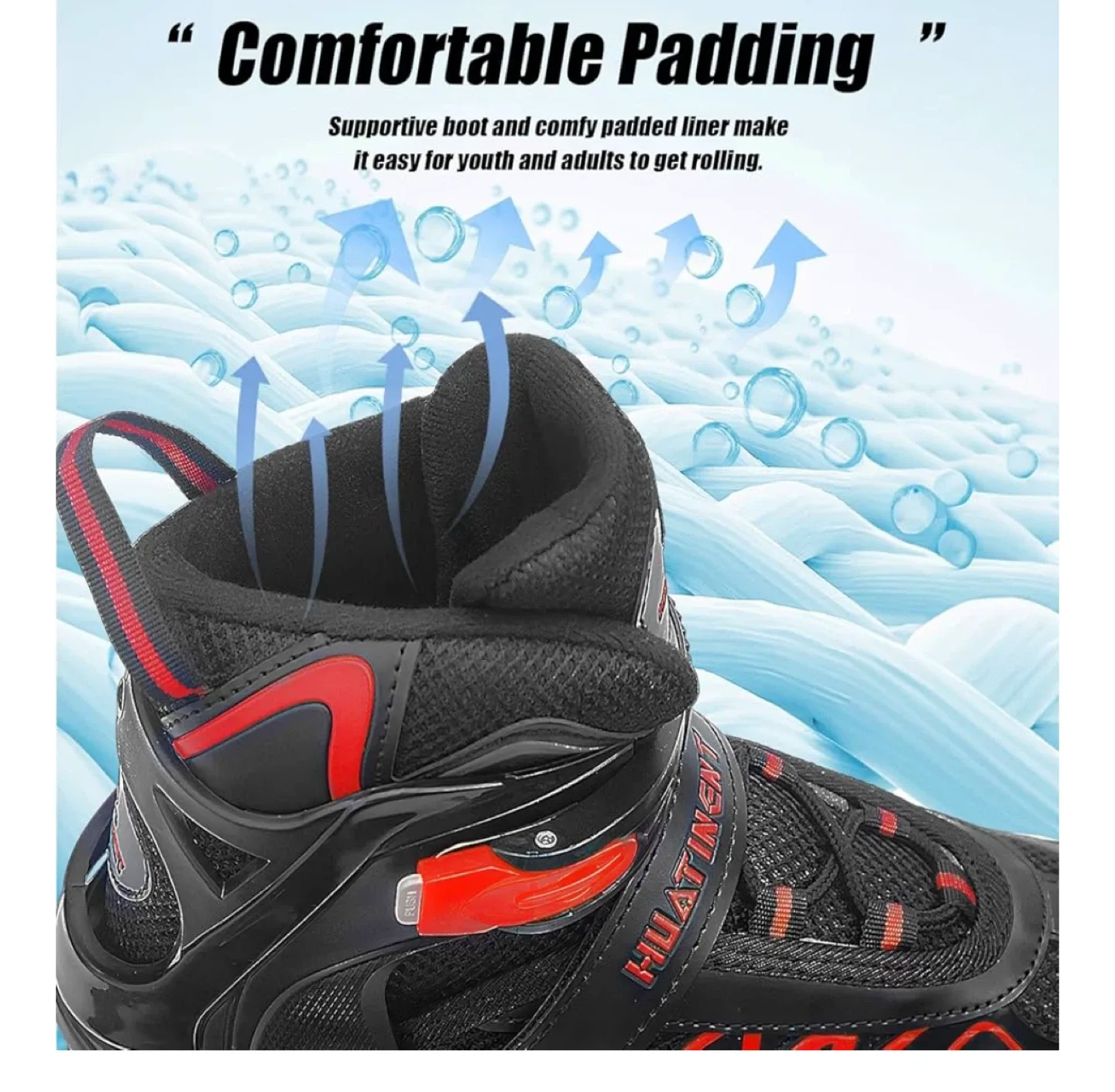 Huatineht Adjustable Inline Skates - Size L (US 5-9) image indicator(5)