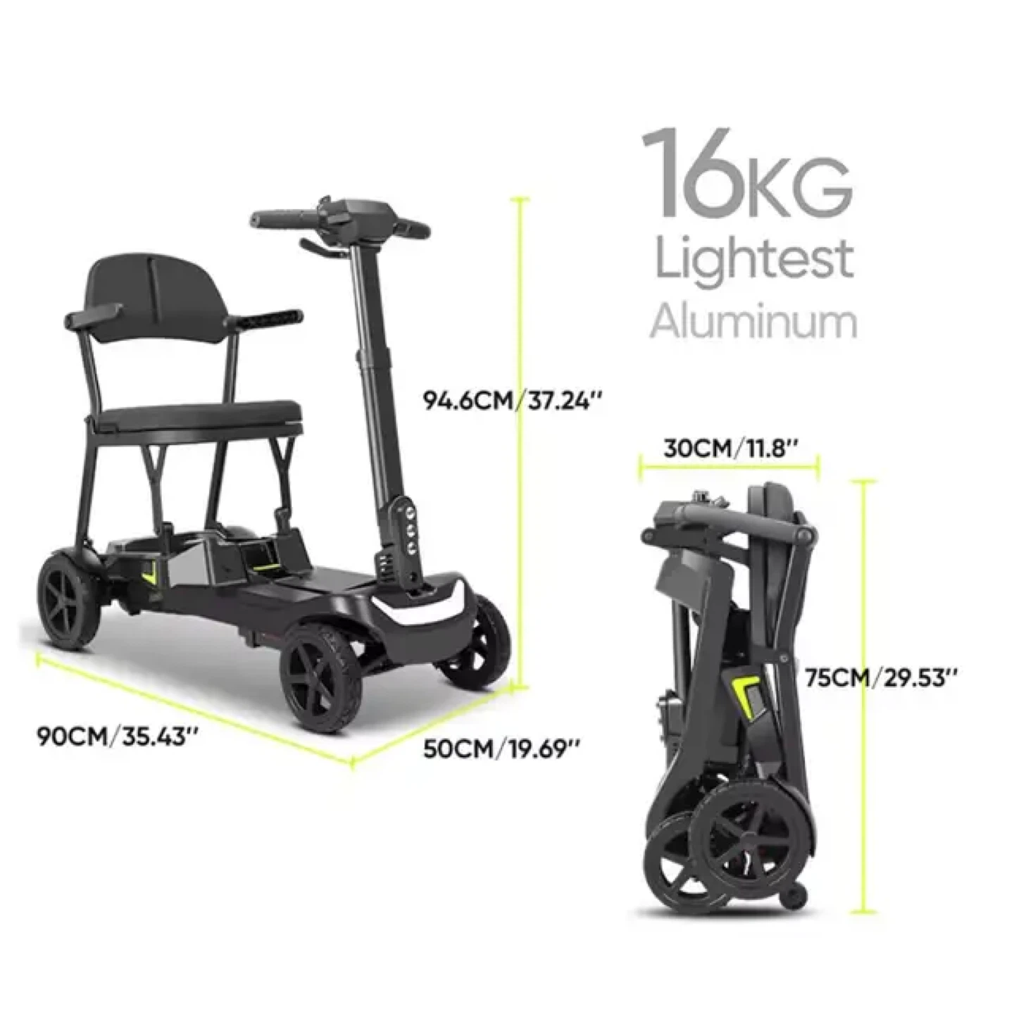 World’s Lightest Foldable Electric Mobility Scooter