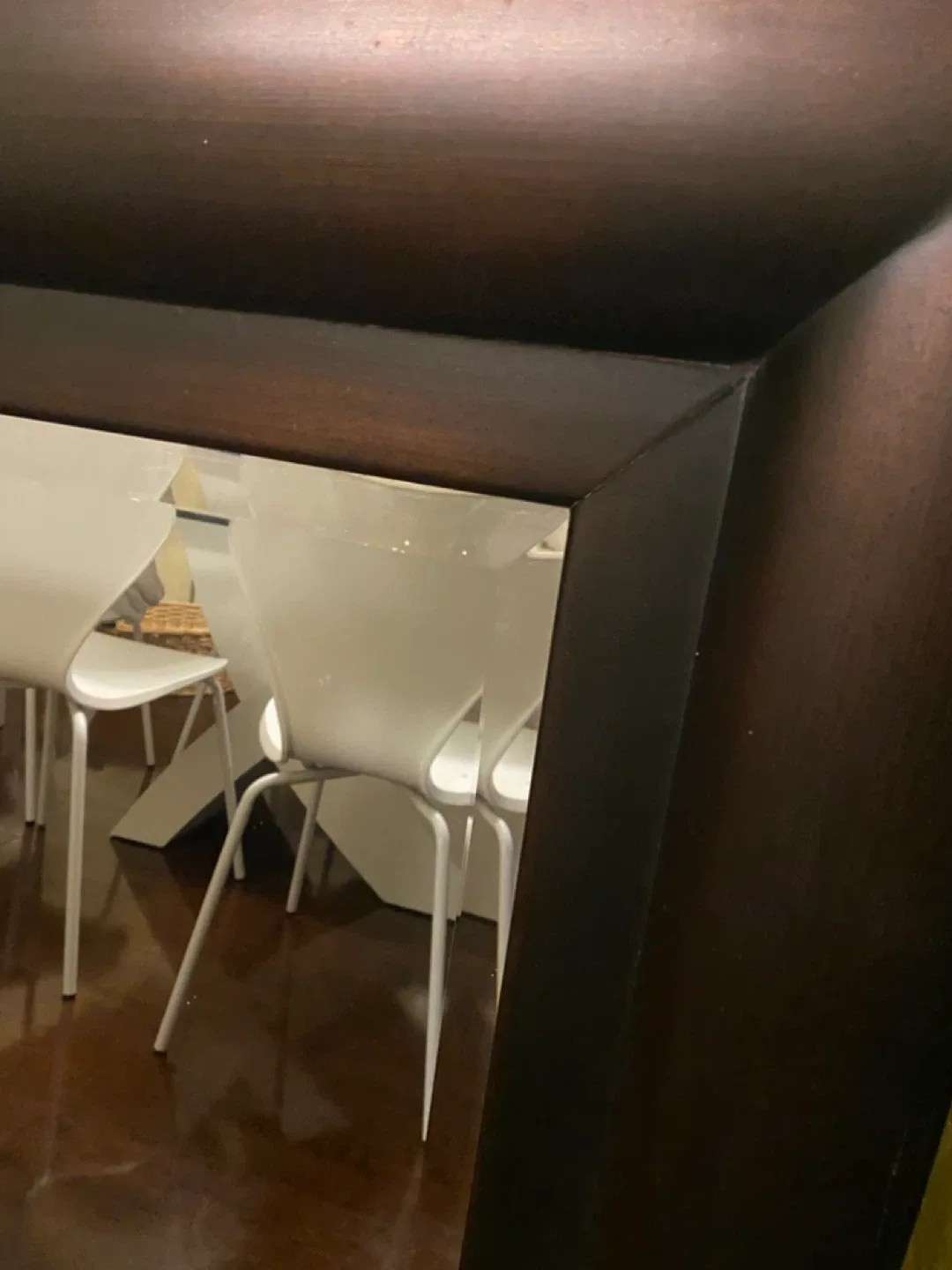 Framed Wall Mirror - Brown image indicator(3)