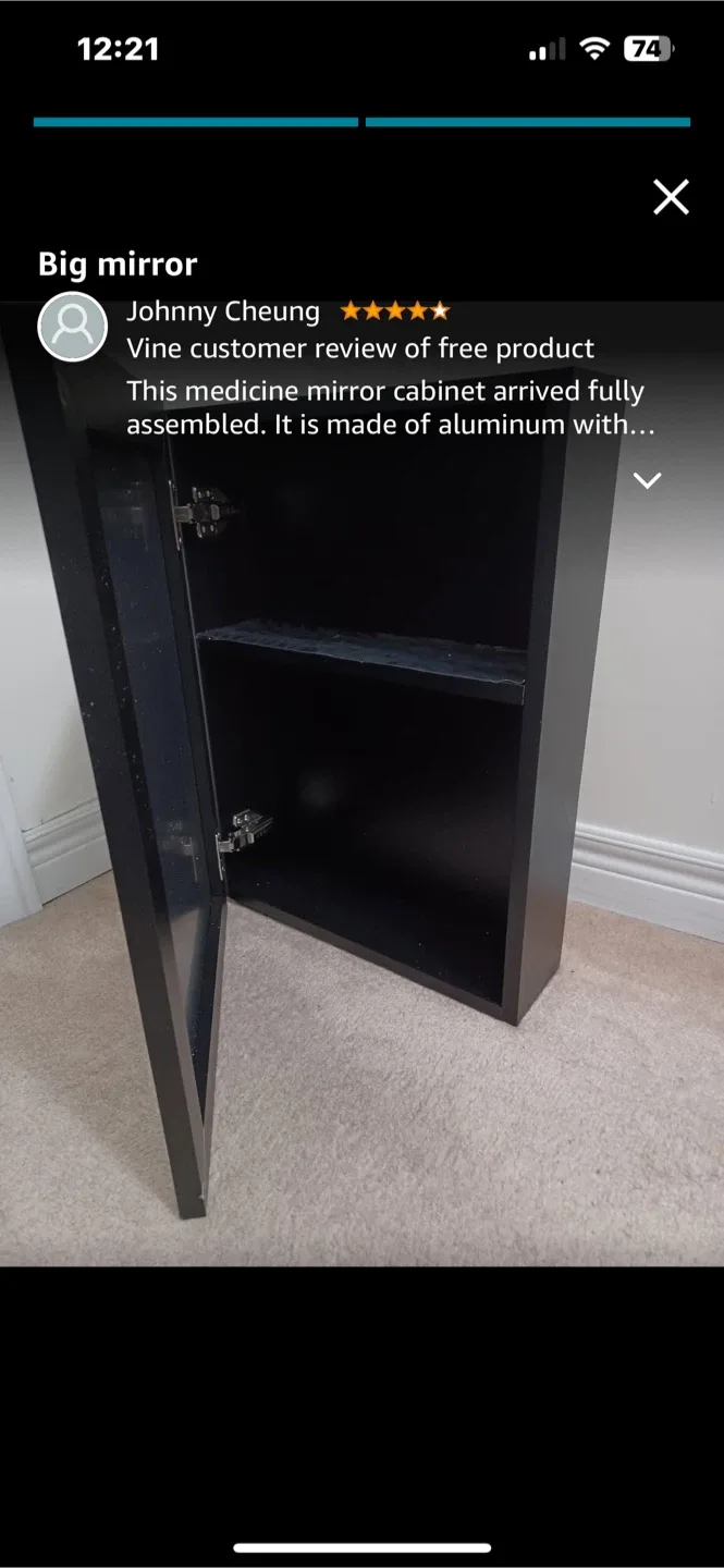 Medicine Mirror Cabinet - Fully Assembled image indicator(2)