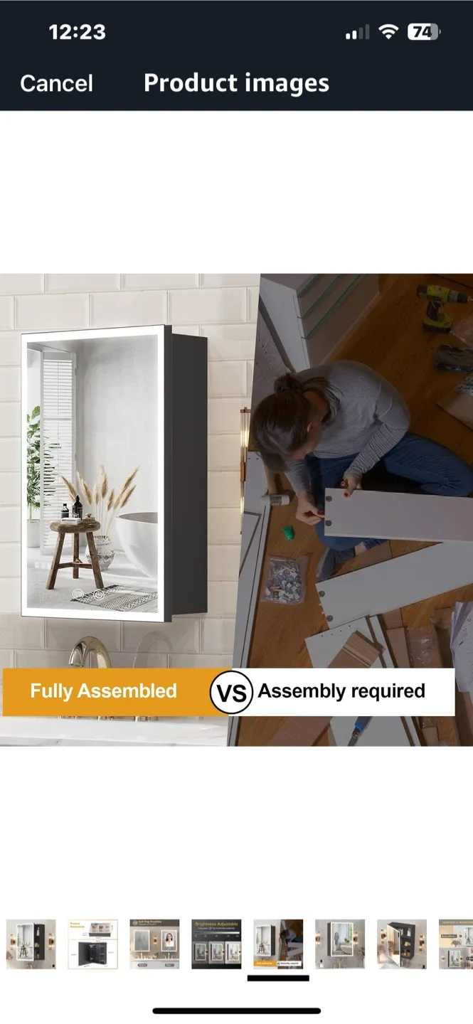 Medicine Mirror Cabinet - Fully Assembled image indicator(5)