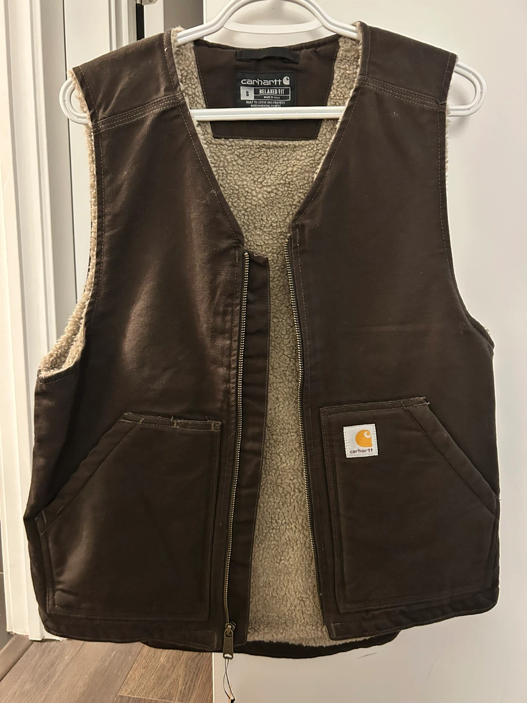 Carhartt Washed Duck Sherpa-Lined Vest