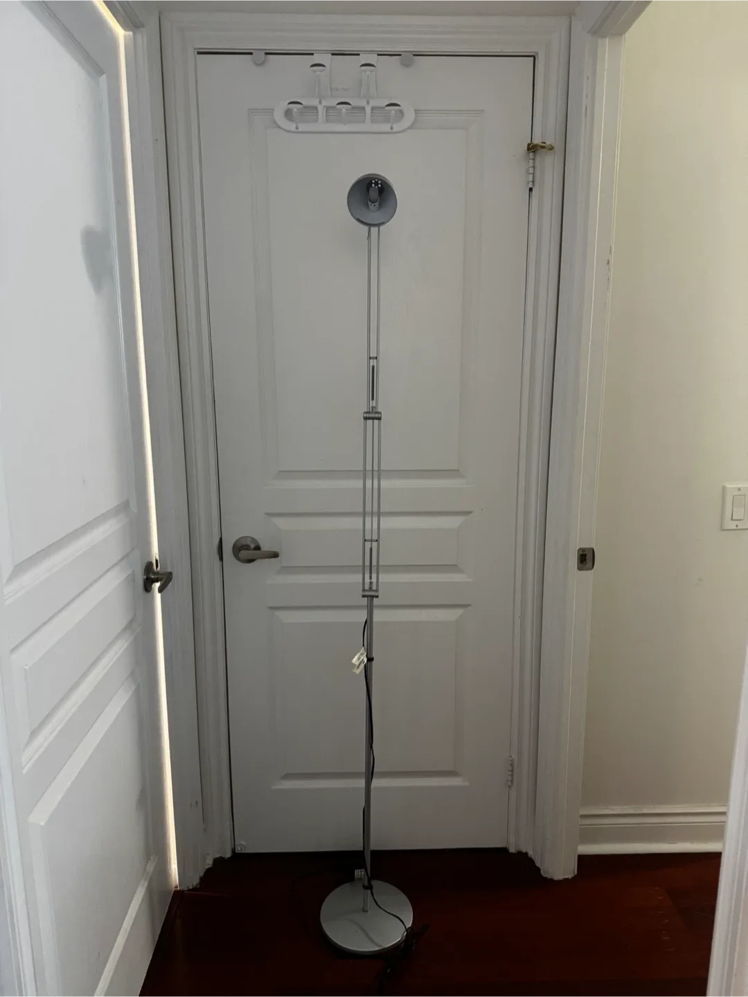 Ikea Antifoni gray  Floor Lamp Adjustable Arm Head Metal Light thumbnail