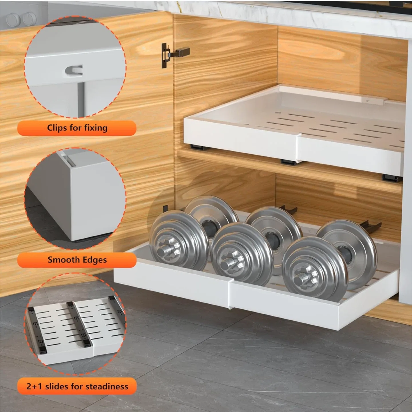 Pull Out Cabinet Organizer image indicator(2)