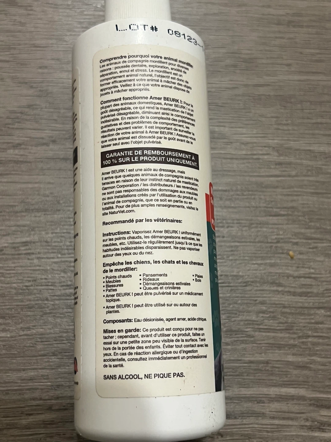 NaturVet Bitter YUCK! No Chew Spray for Pets 🥕 - photo 4