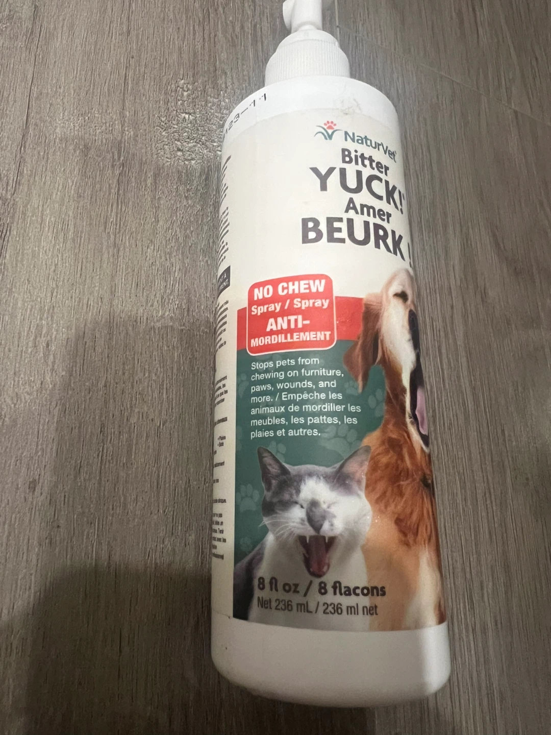 NaturVet Bitter YUCK! No Chew Spray for Pets 🥕 - photo 3