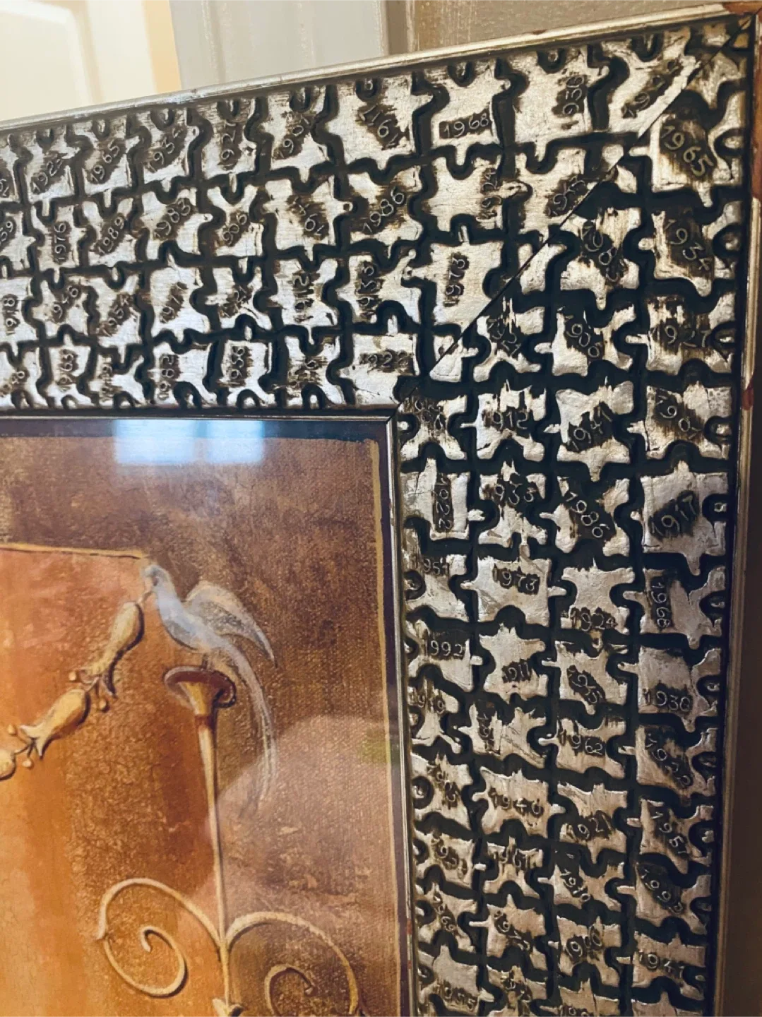 Framed Wall Art with Ornate Silver Frame image indicator(2)