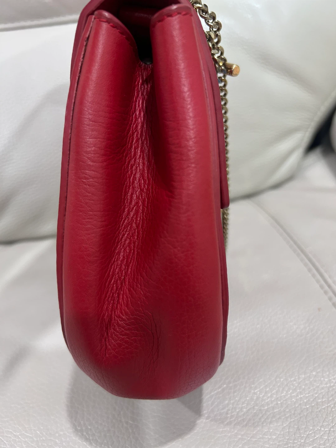 Chloé Drew Nano Red Leather Crossbody Bag - photo 4