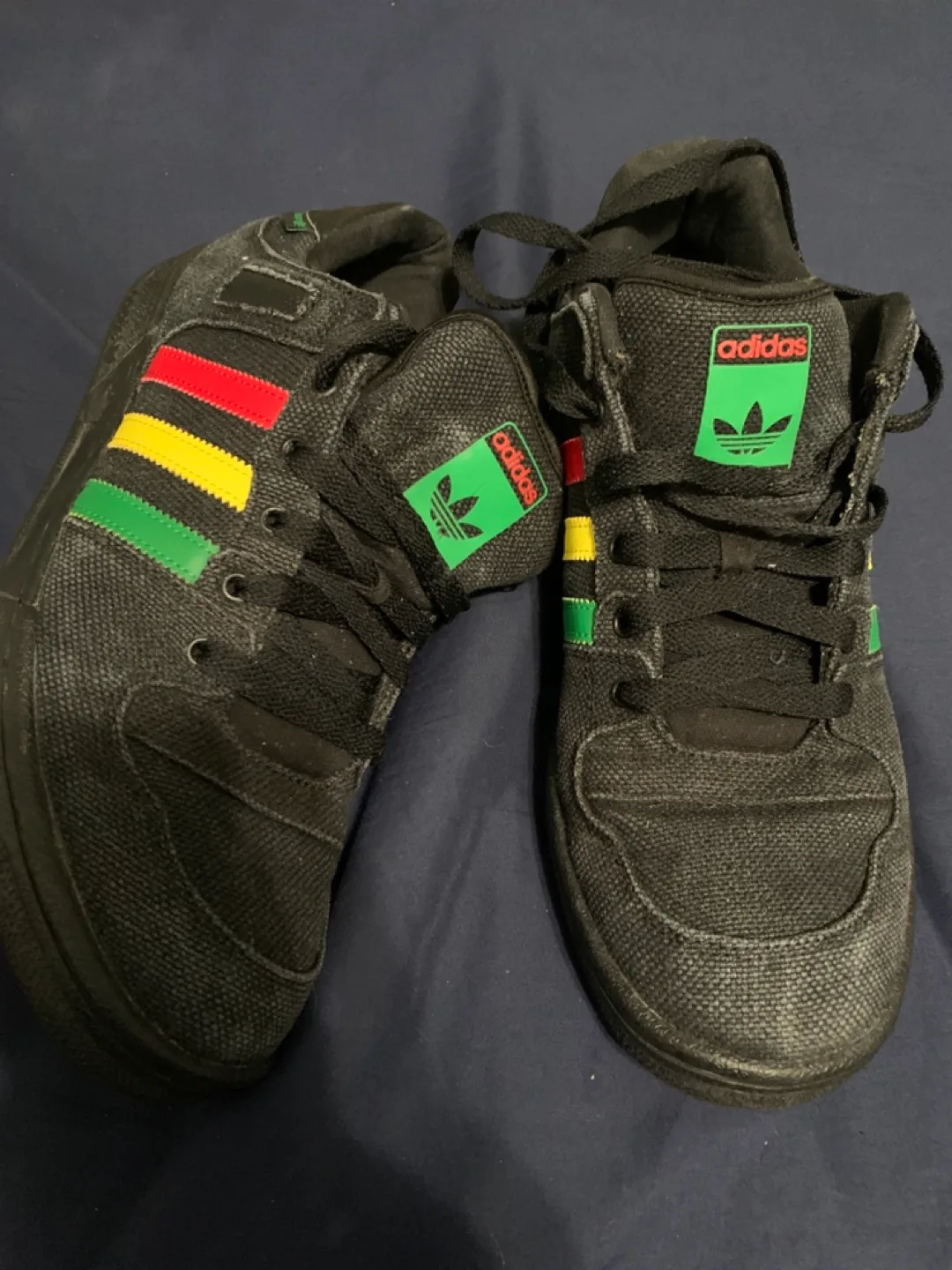 Adidas Hemp Rasta Black Green Yellow Red EG5889 Size 13