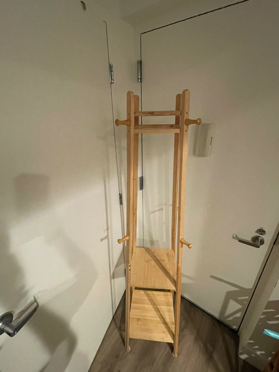 🥕Wooden Coat Rack with Shelves - photo 3