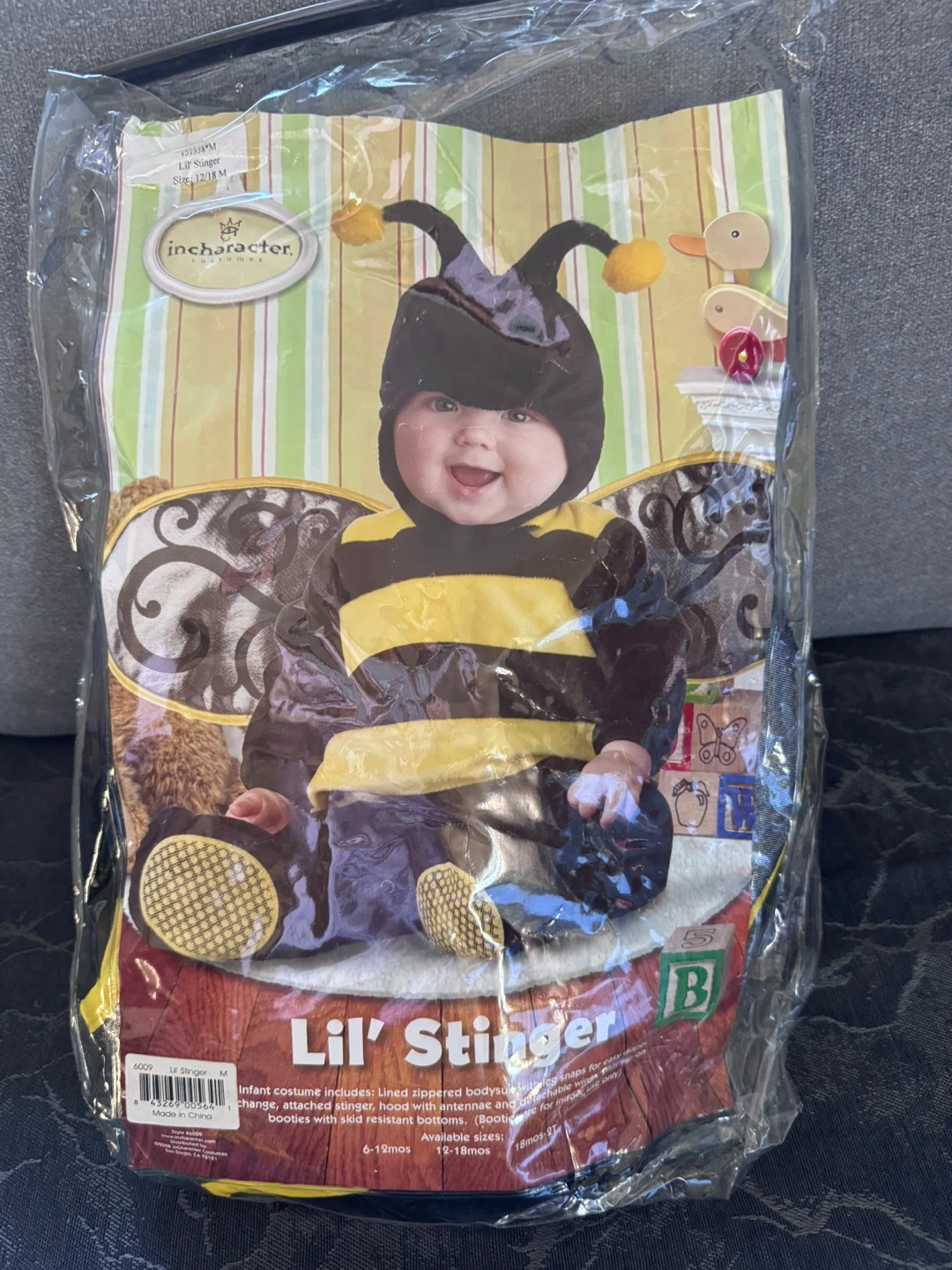 InCharacter Lil' Stinger Bee Costume - 12/18M