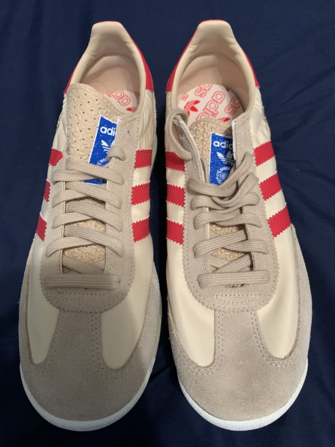 Adidas Men SL 72 RS Shoes in Magic Beige Pure Ruby Size 11 1/2 - photo 4