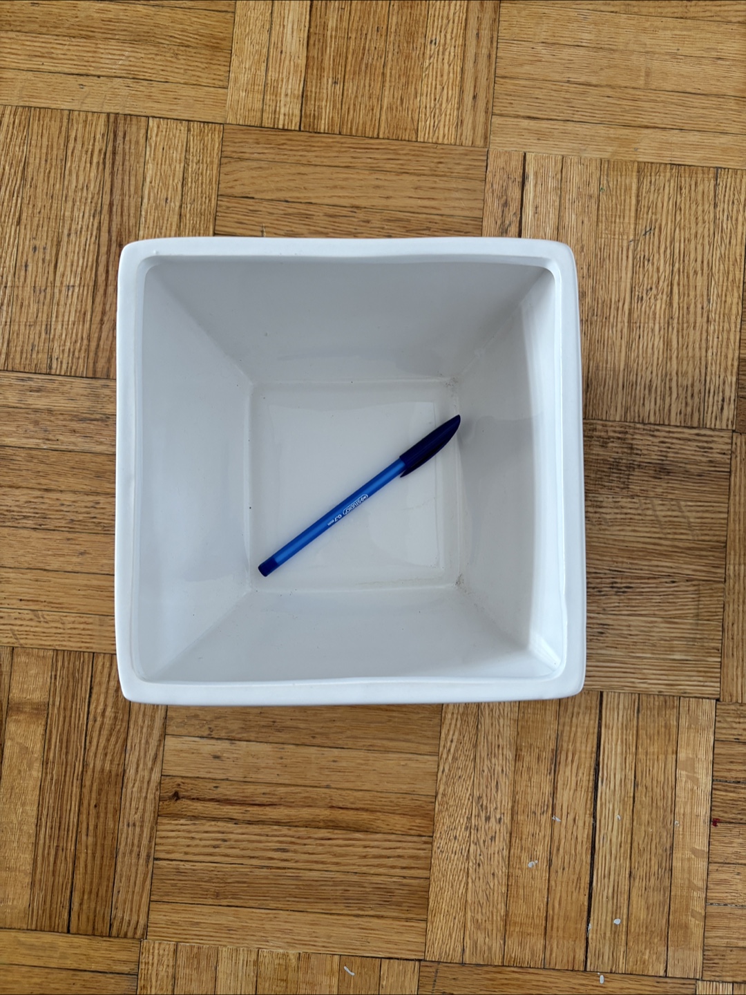 White Square Ceramic Planter - photo 2