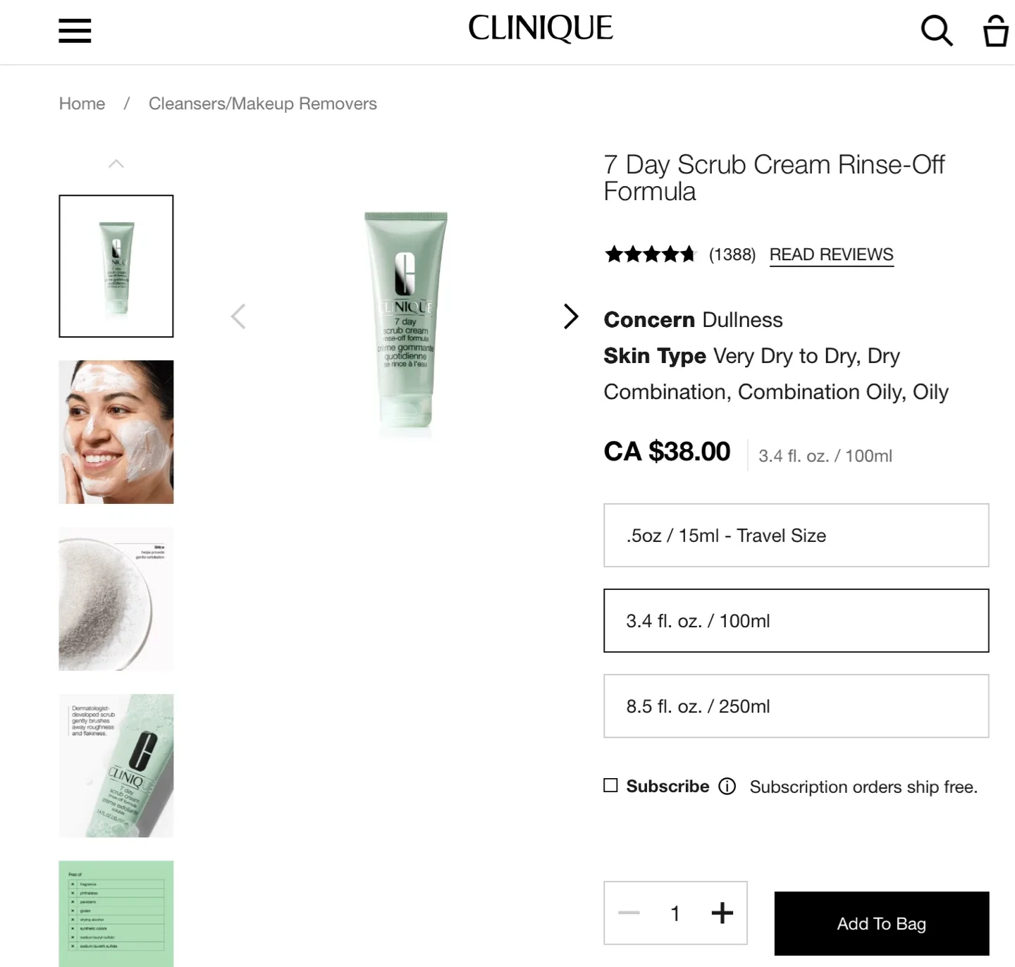 Clinique 7 Day Scrub Cream Rinse-Off Formula image indicator(3)