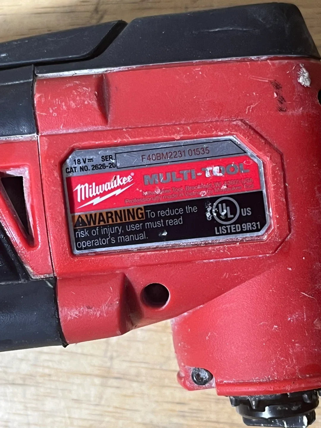 Milwaukee Multi-Tool image indicator(3)