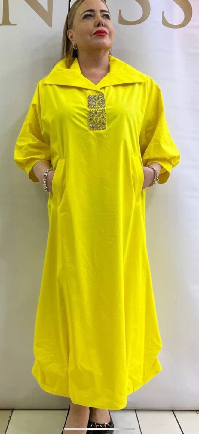 Yellow Dress 2XL 100% cotton