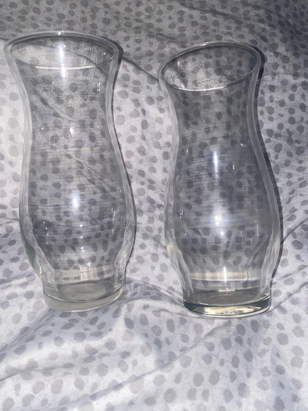 Day 7- 🥕Two Clear Glass Vases 🥕