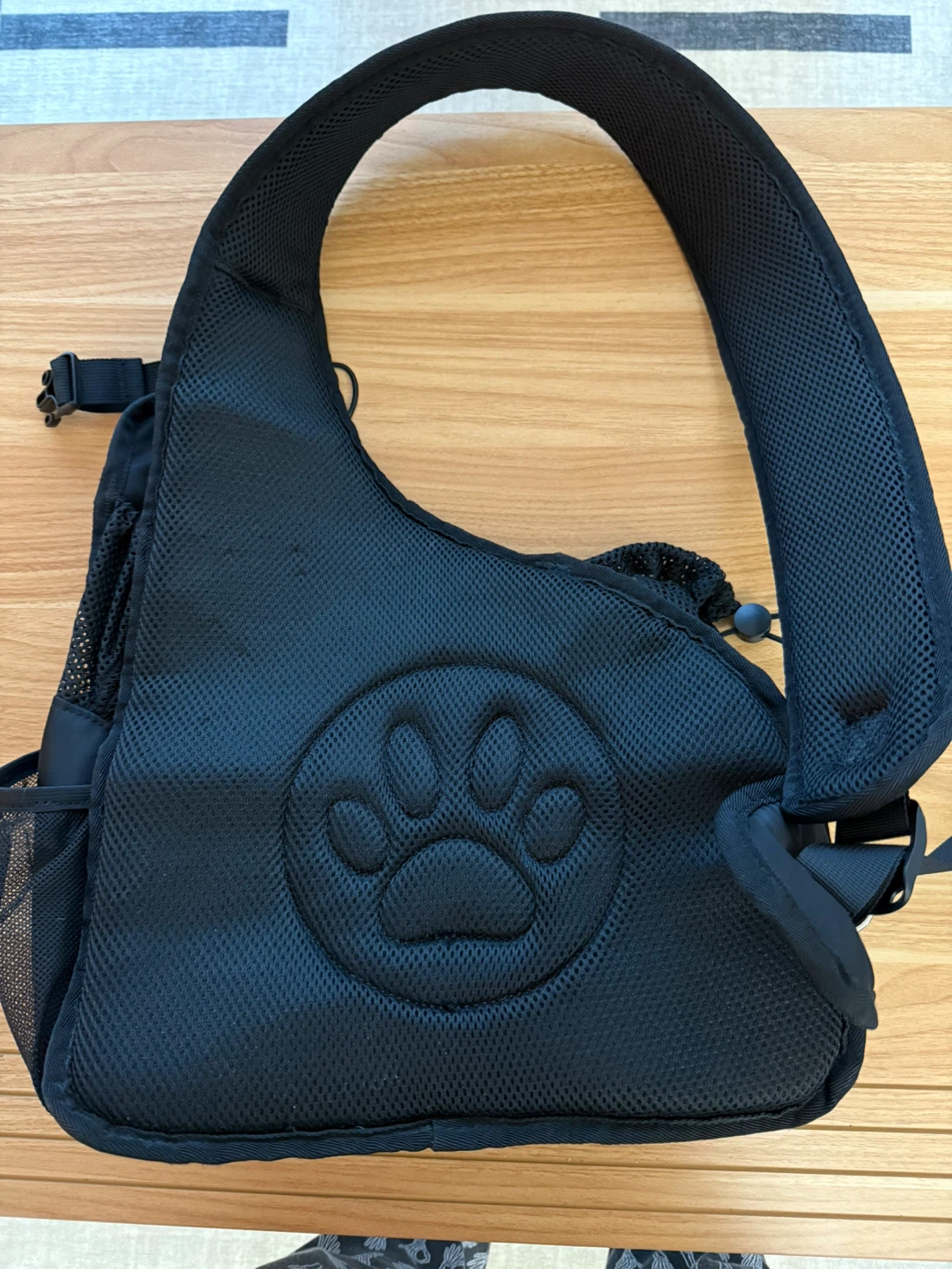 Sleek Black Pet Sling Carrier