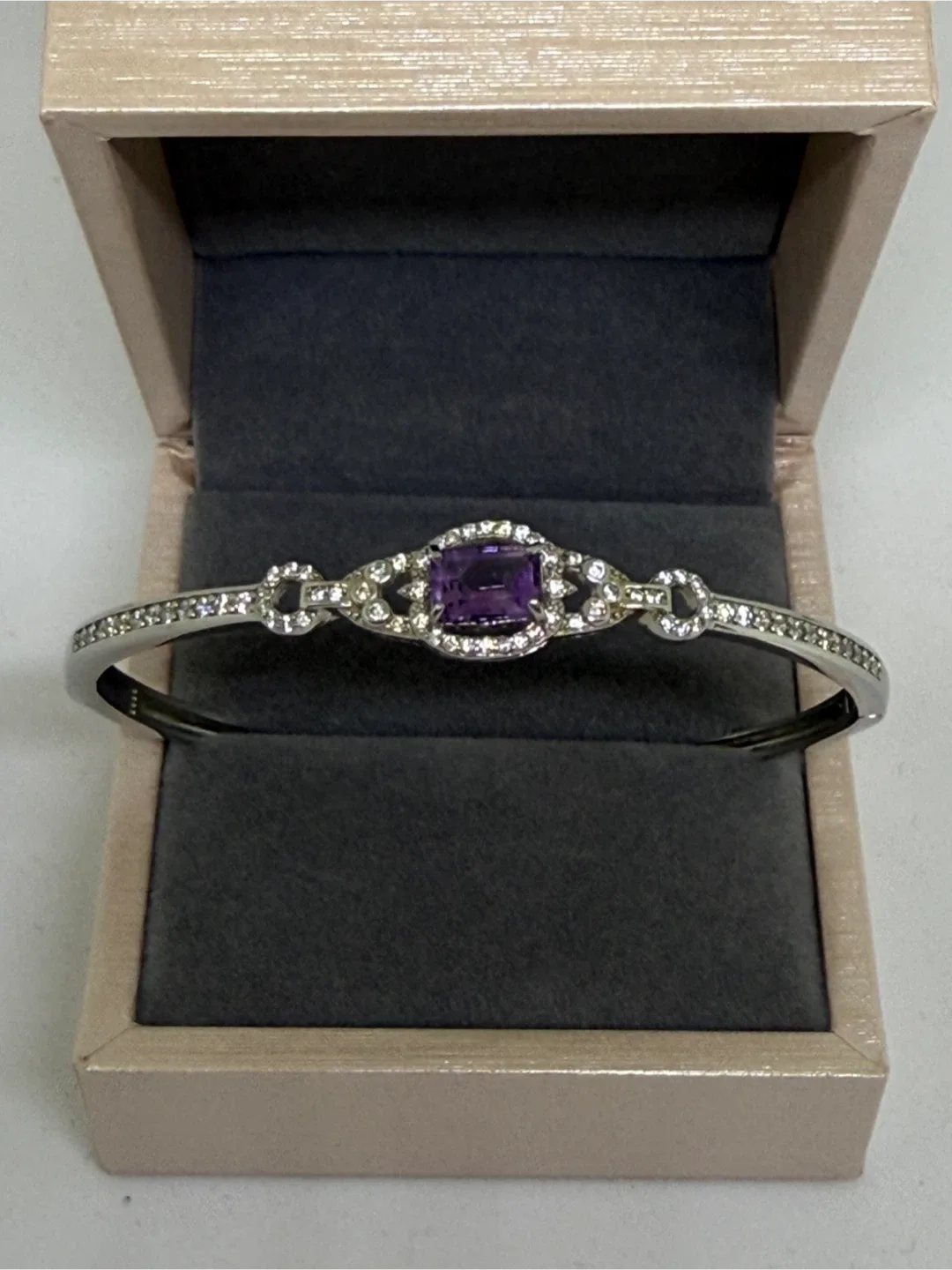 Amethyst S925 Silver Bracelet thumbnail