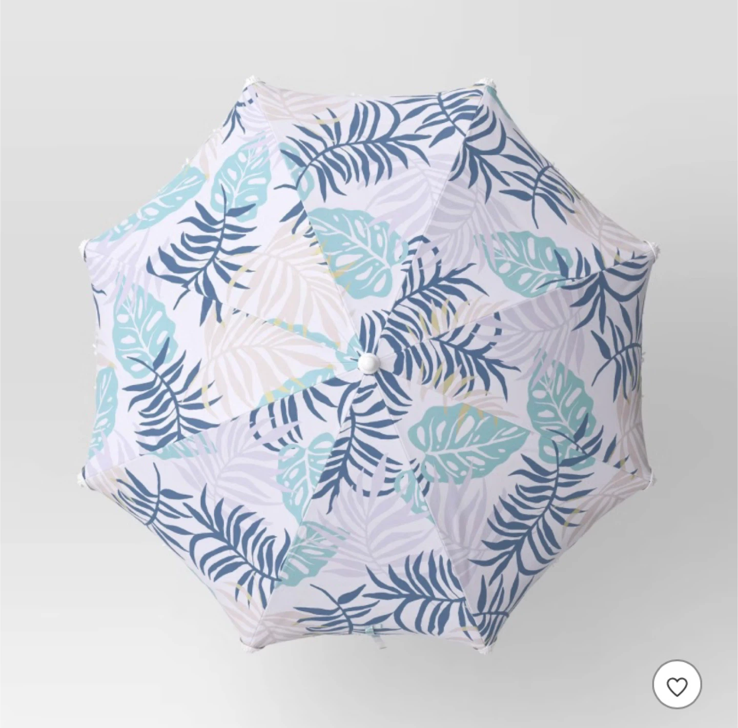 New 6' Outdoor Patio Beach Umbrella with Fringe - Sun Squad - photo 4