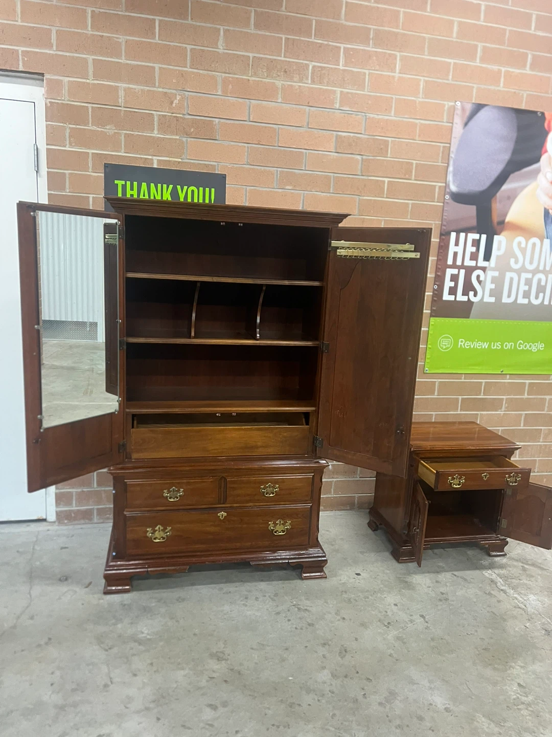 Pennsylvania Armoire/ Wardrobe and Nightstand Set - photo 2