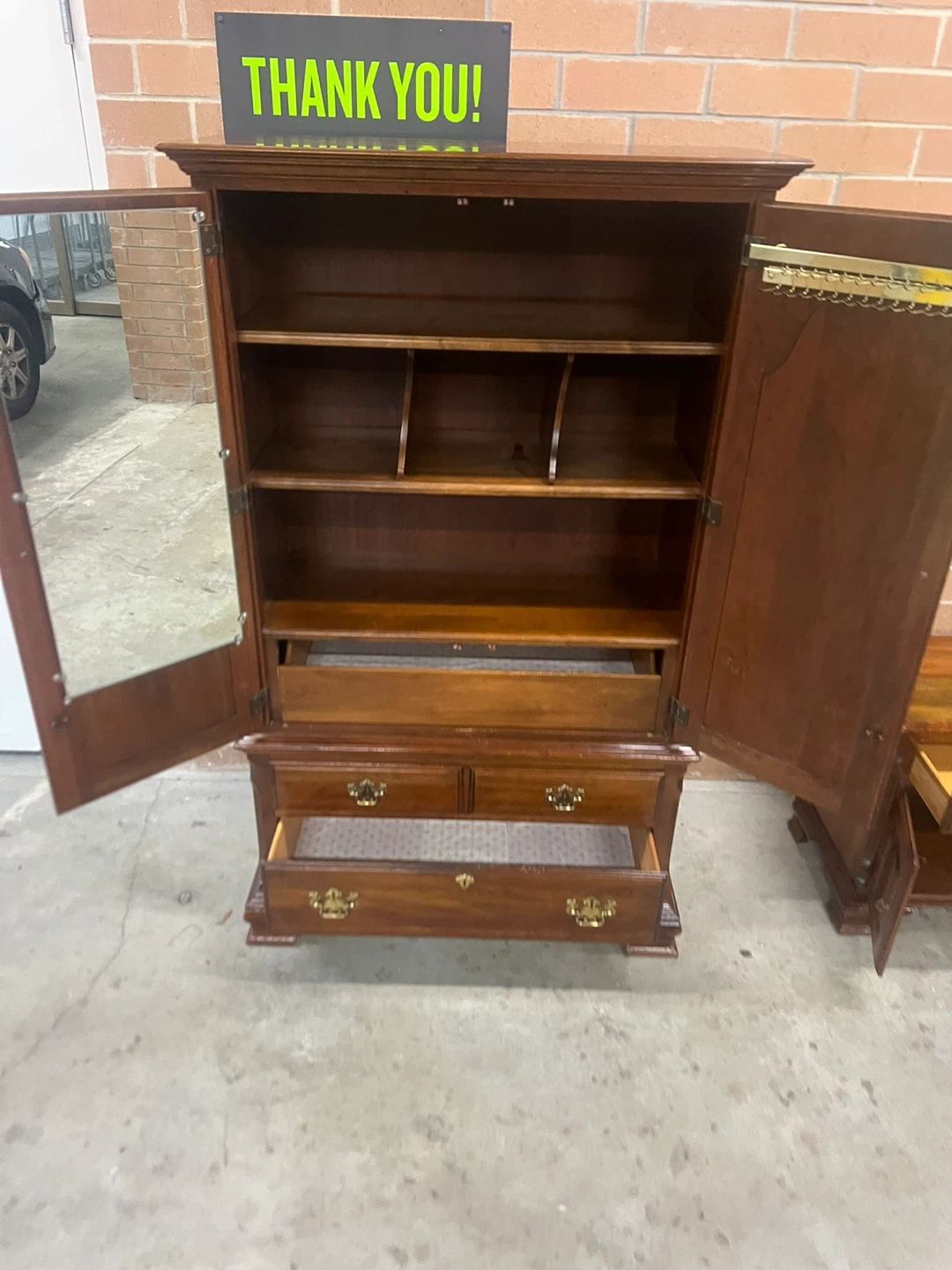 Pennsylvania Armoire/ Wardrobe and Nightstand Set - photo 5