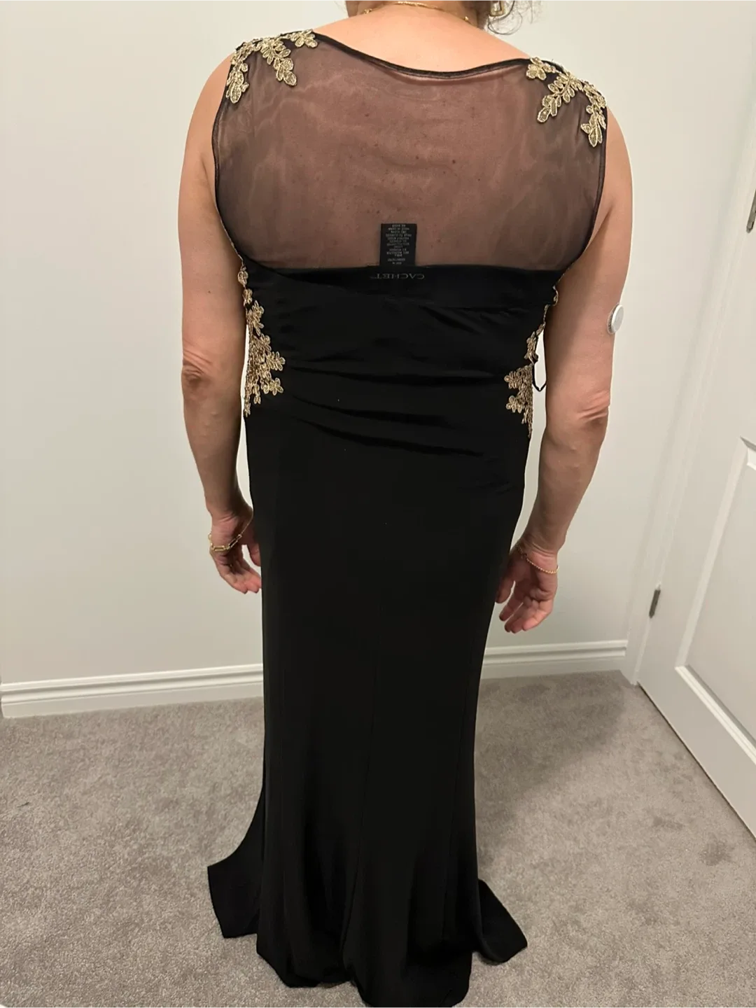 Cachet Black & Gold Formal Gown image indicator(2)