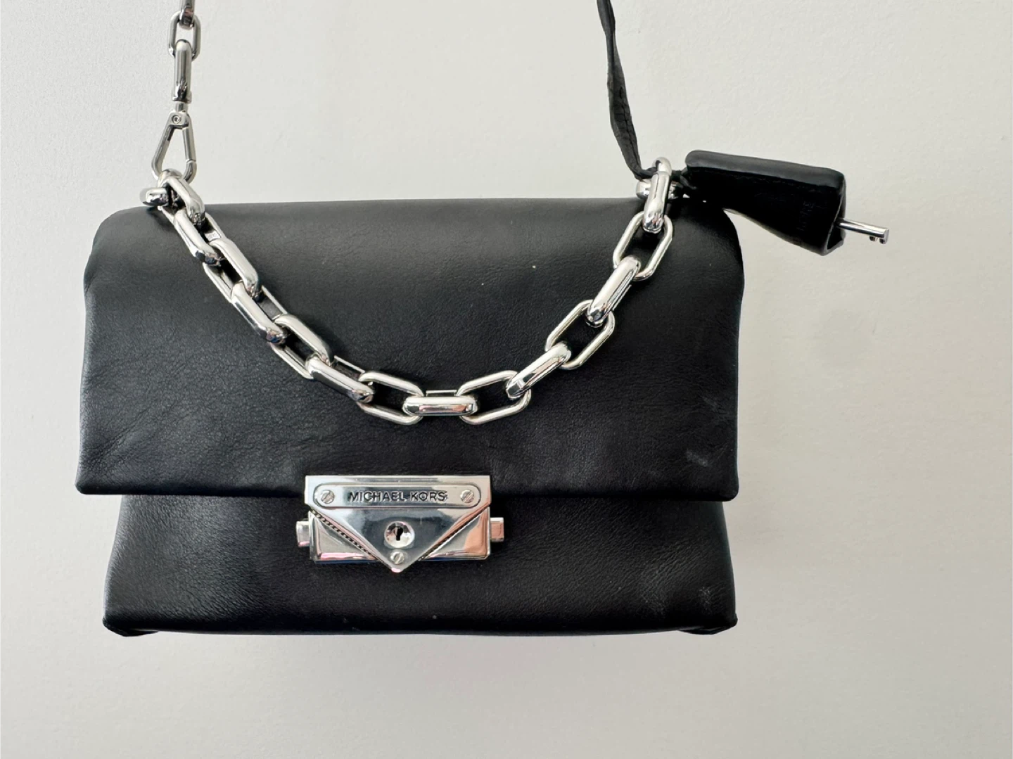 Michael Kors Black Leather Shoulder Bag