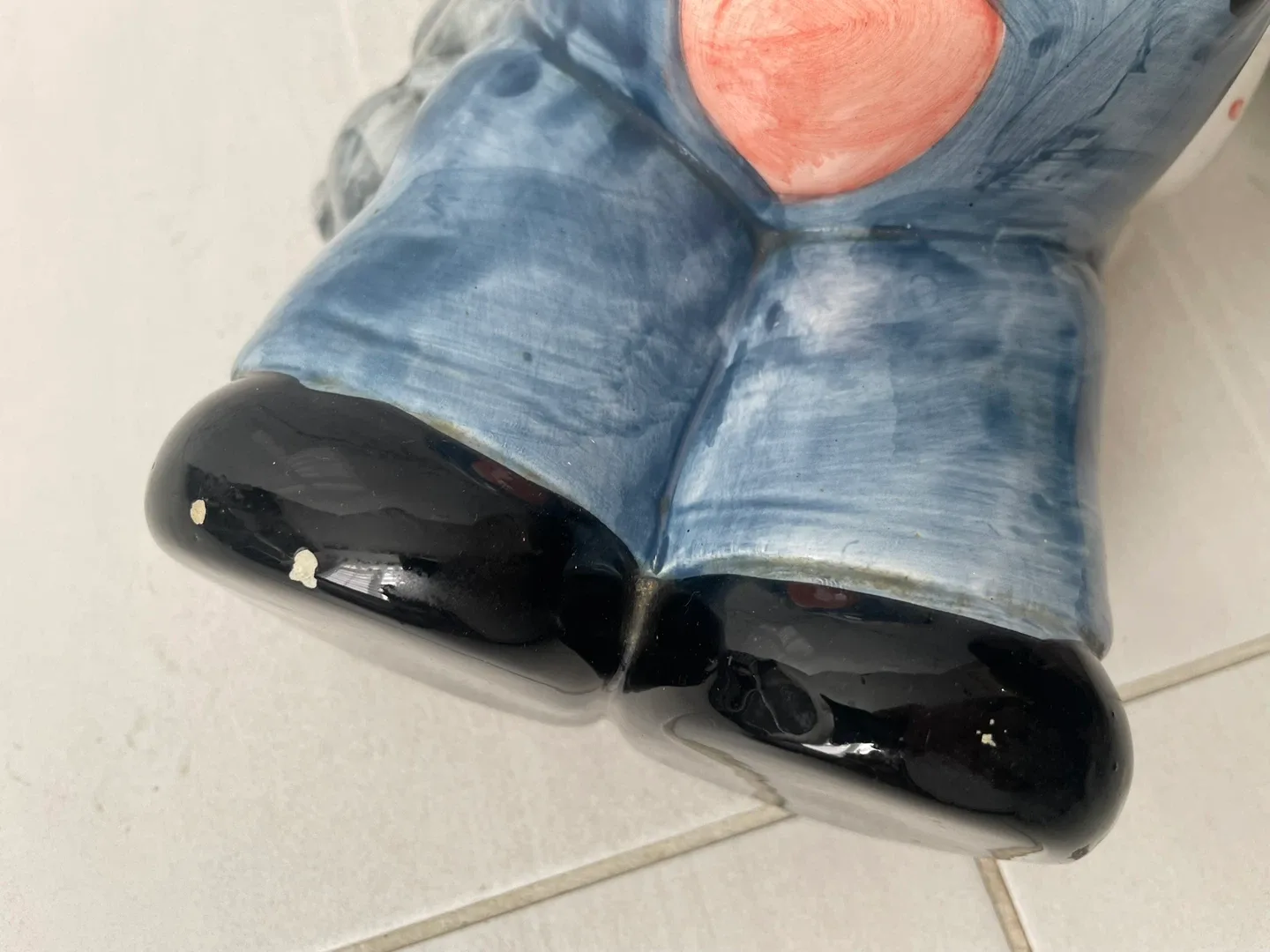 🥕 Vintage Ceramic Cookie Jar - Girl in Overalls image indicator(3)