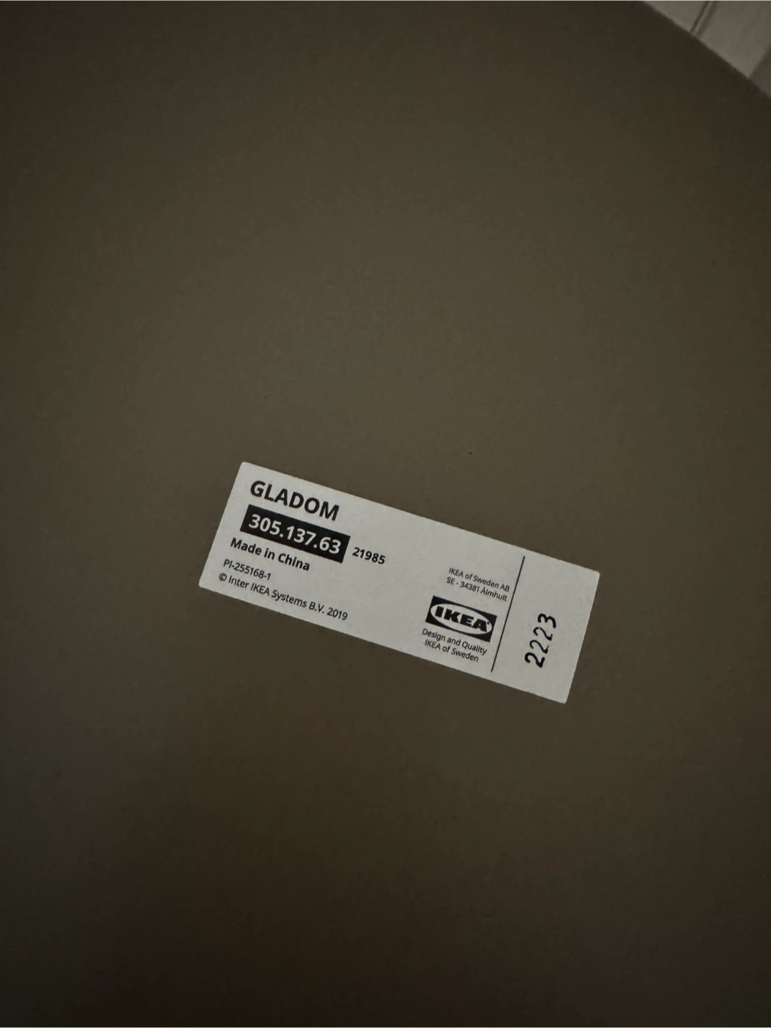 IKEA GLADOM Tray Table - Grey - photo 3