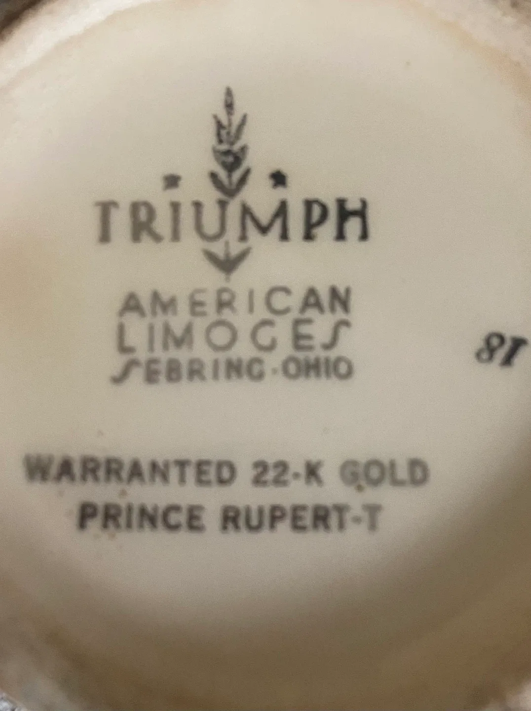 Triumph American Limoges Covered Sugar Bowl image indicator(3)