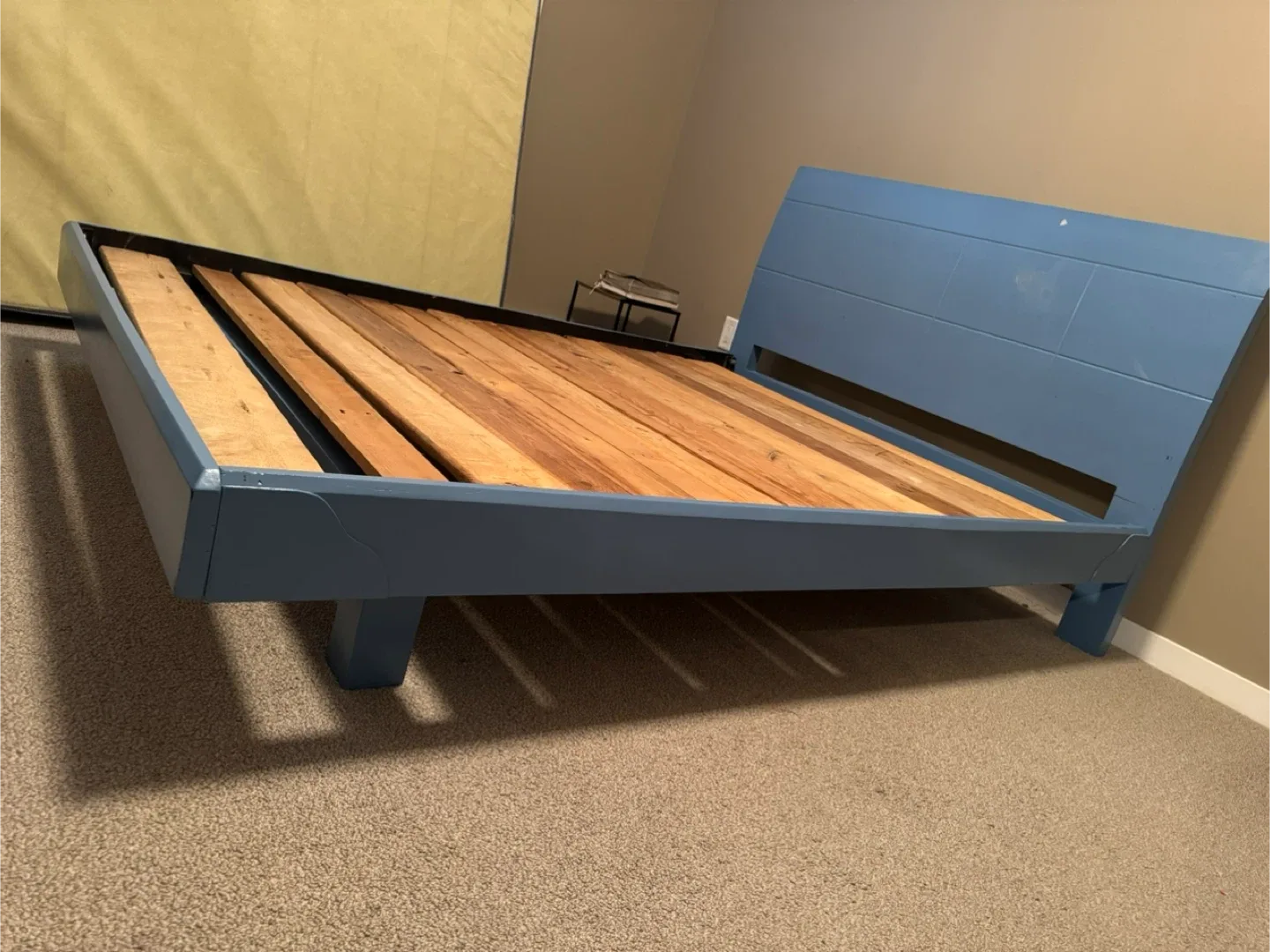Blue Wooden Bed Frame image indicator(2)