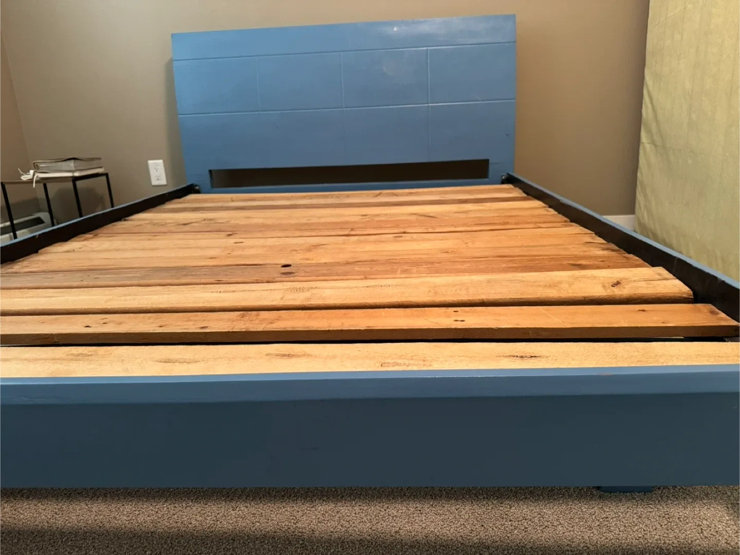 Blue Wooden Bed Frame image indicator(5)