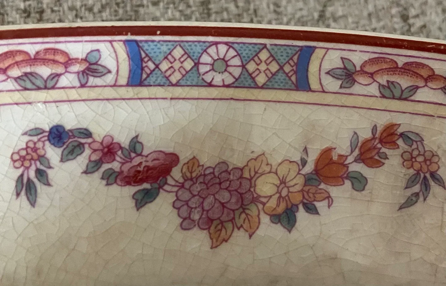 K.T.&K China P.D.B. Oval Platter image indicator(3)