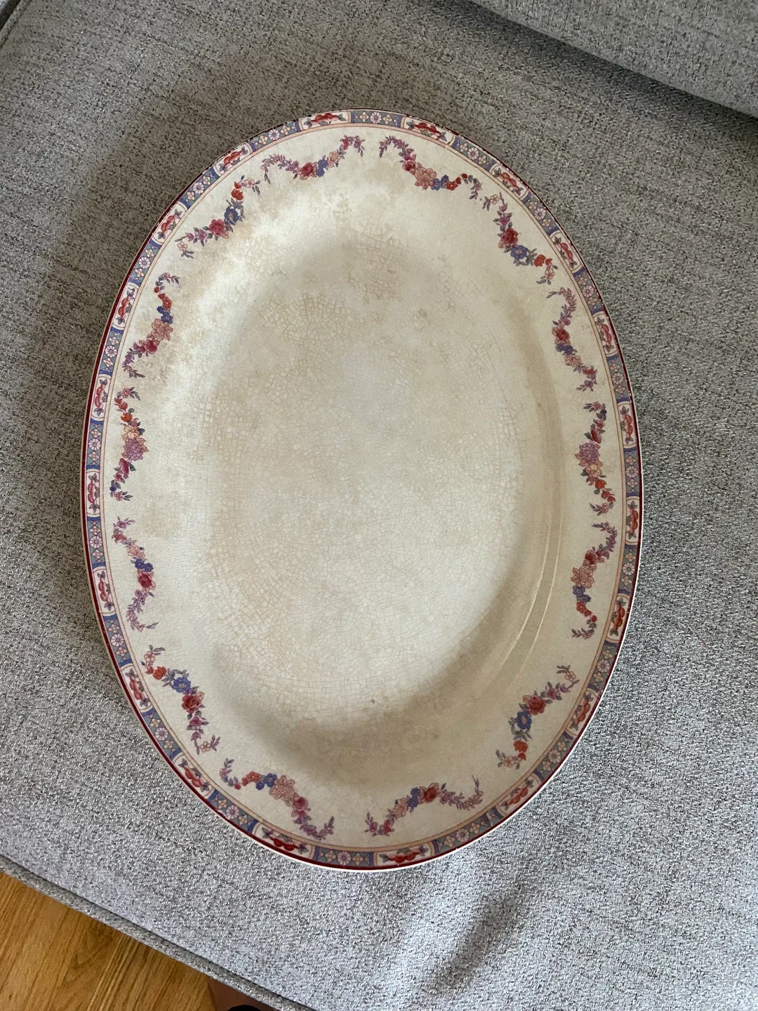 K.T.&K China P.D.B. Oval Platter image indicator(2)