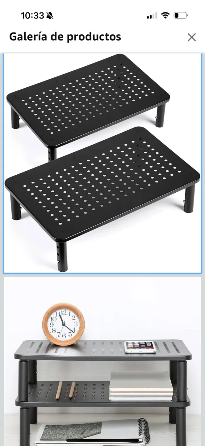 Adjustable Monitor Stand - Black thumbnail