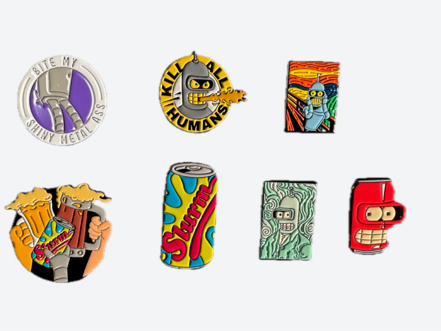 Futurama Enamel Pins (7 pieces)