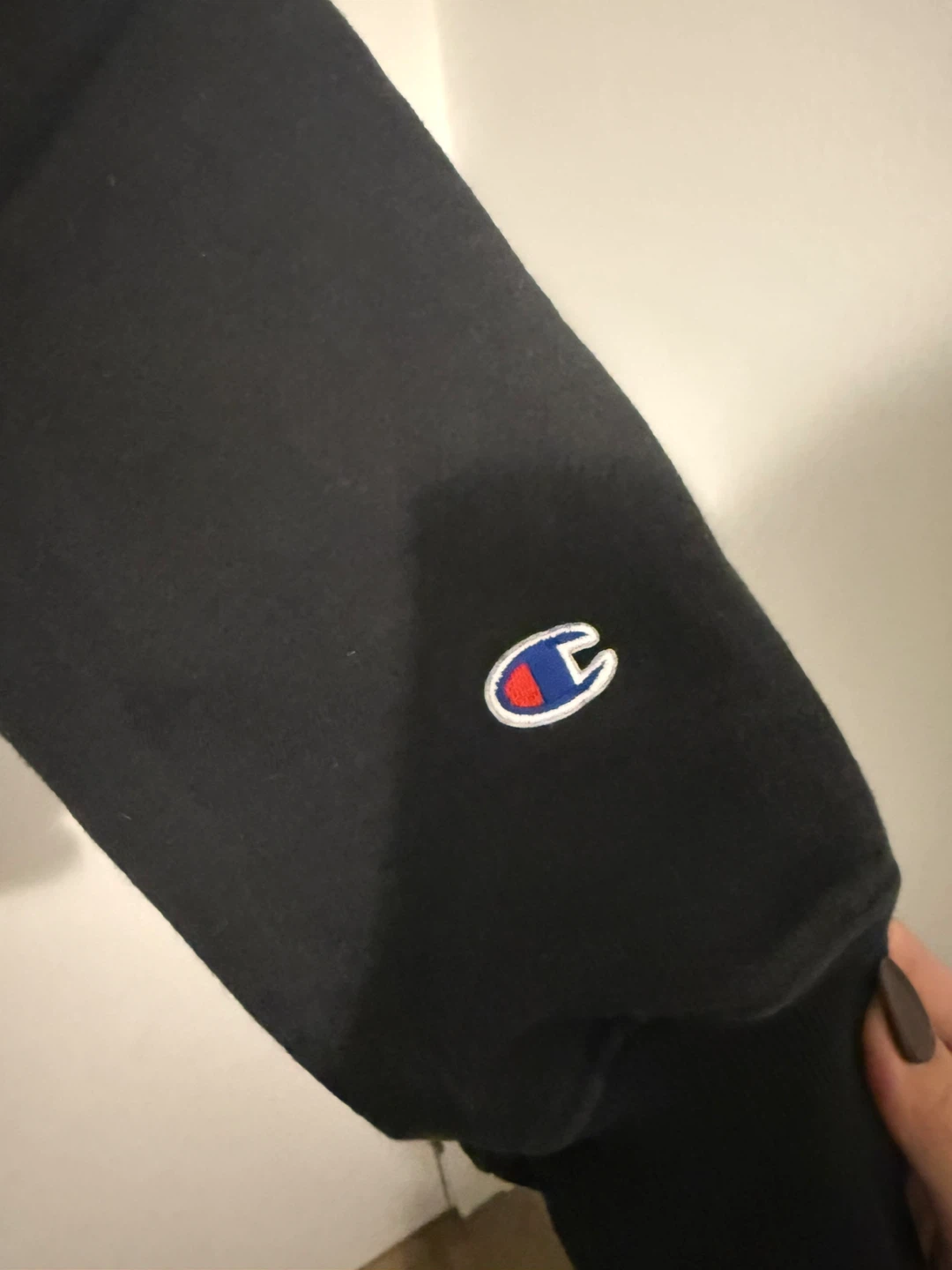 Champion Reverse Weave Hoodie - Black, Size Medium - photo 2
