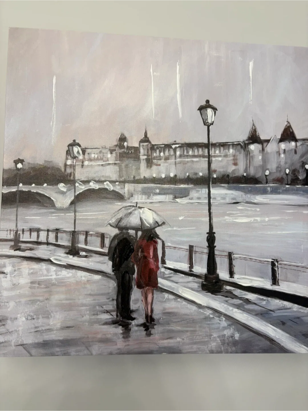 Paris Cityscape Canvas Wall Art - Set of 2 image indicator(2)