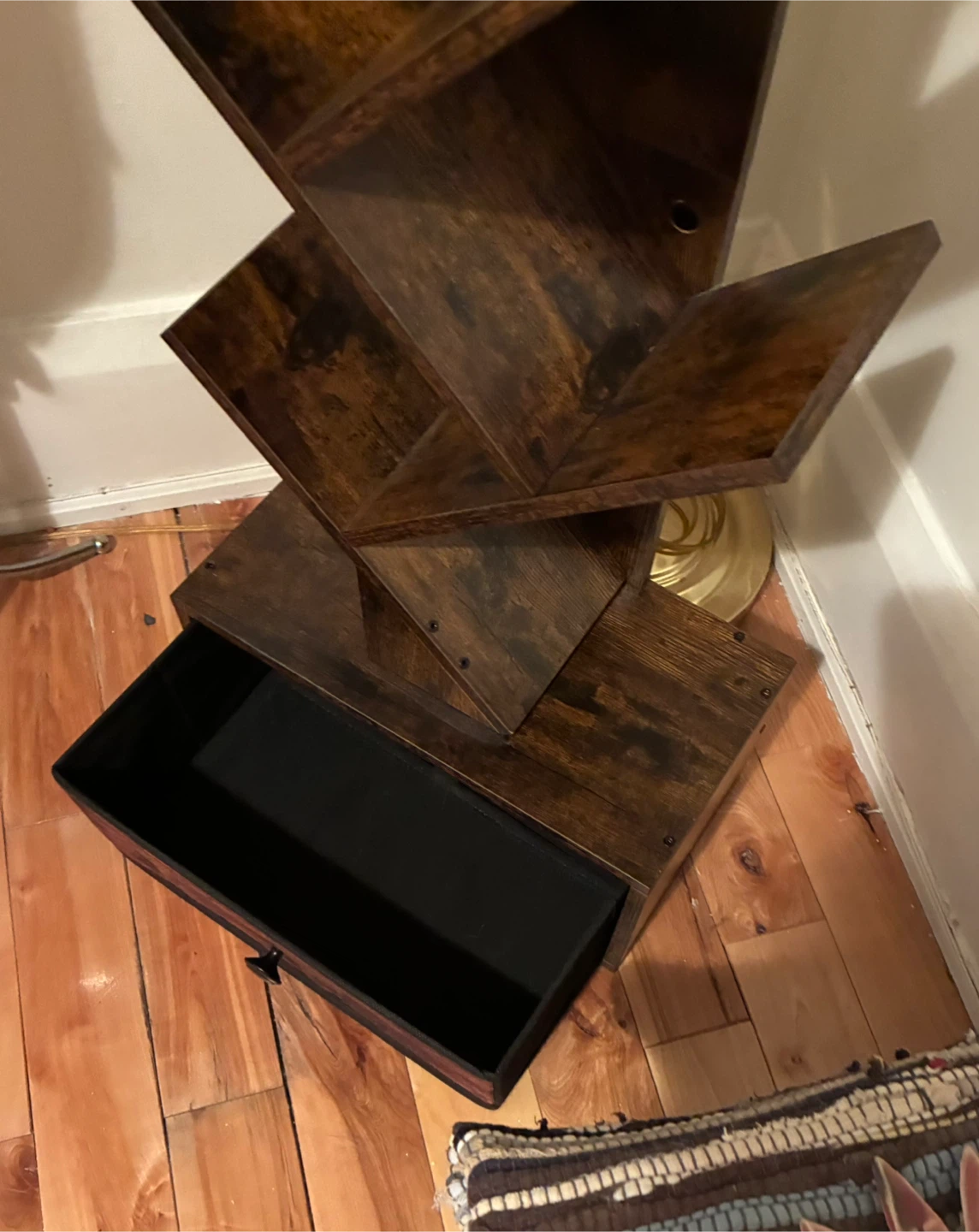Outonlife Brown Wooden Tree Bookshelf - photo 4