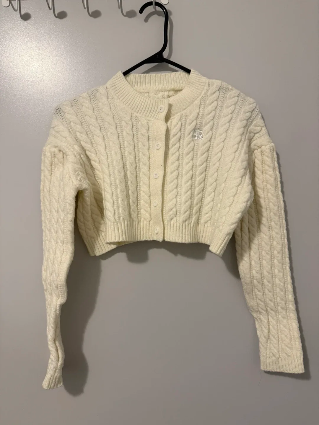 Cream Cable Knit Cardigan image indicator(4)
