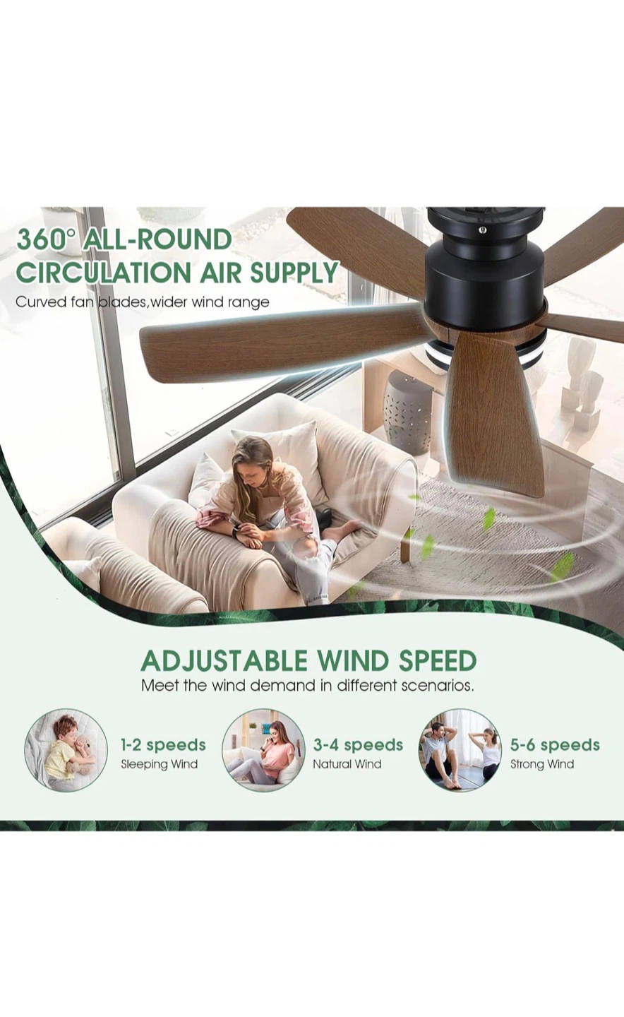 41in Ceiling Fan Light with Remote - photo 3