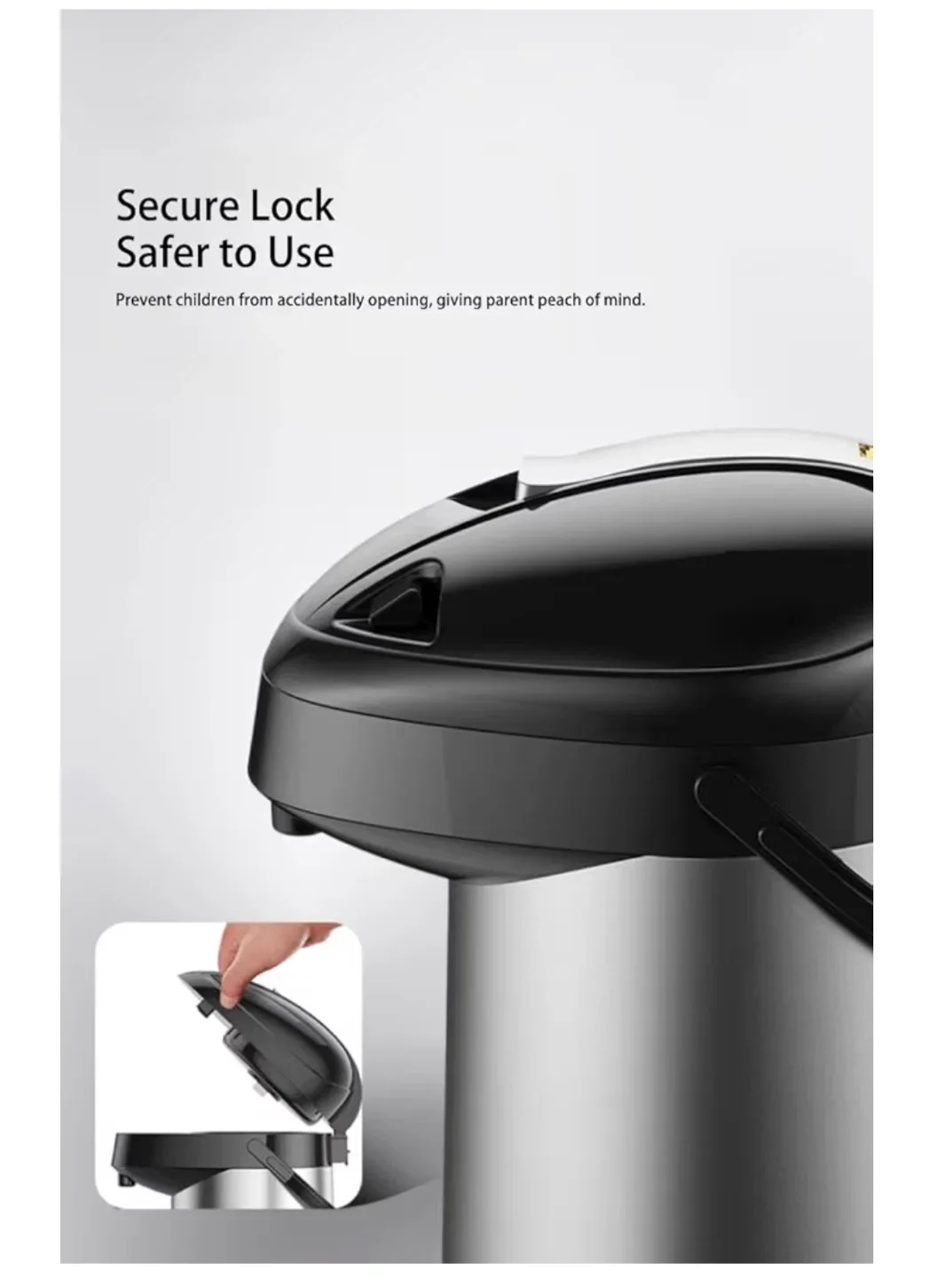 Thermal Coffee Carafe 118 Oz, Hot for 12Hrs & Cold for 24Hrs image indicator(3)